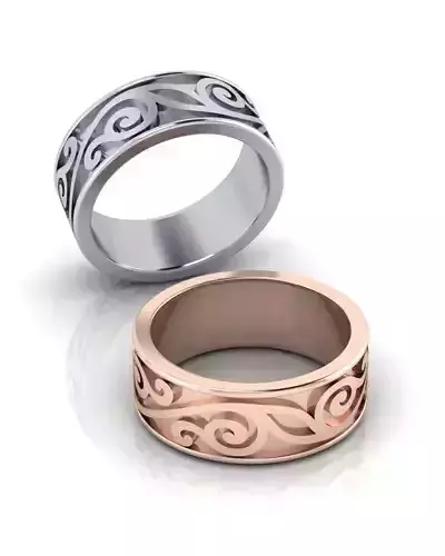 floral eternity gold ring