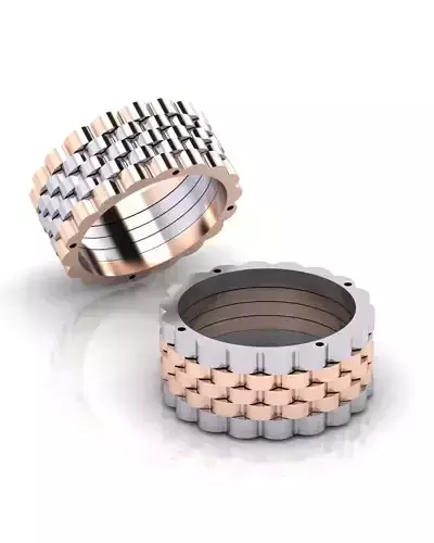 3 part eternity gold ring