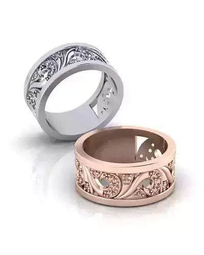 floral eternity jewelry ring