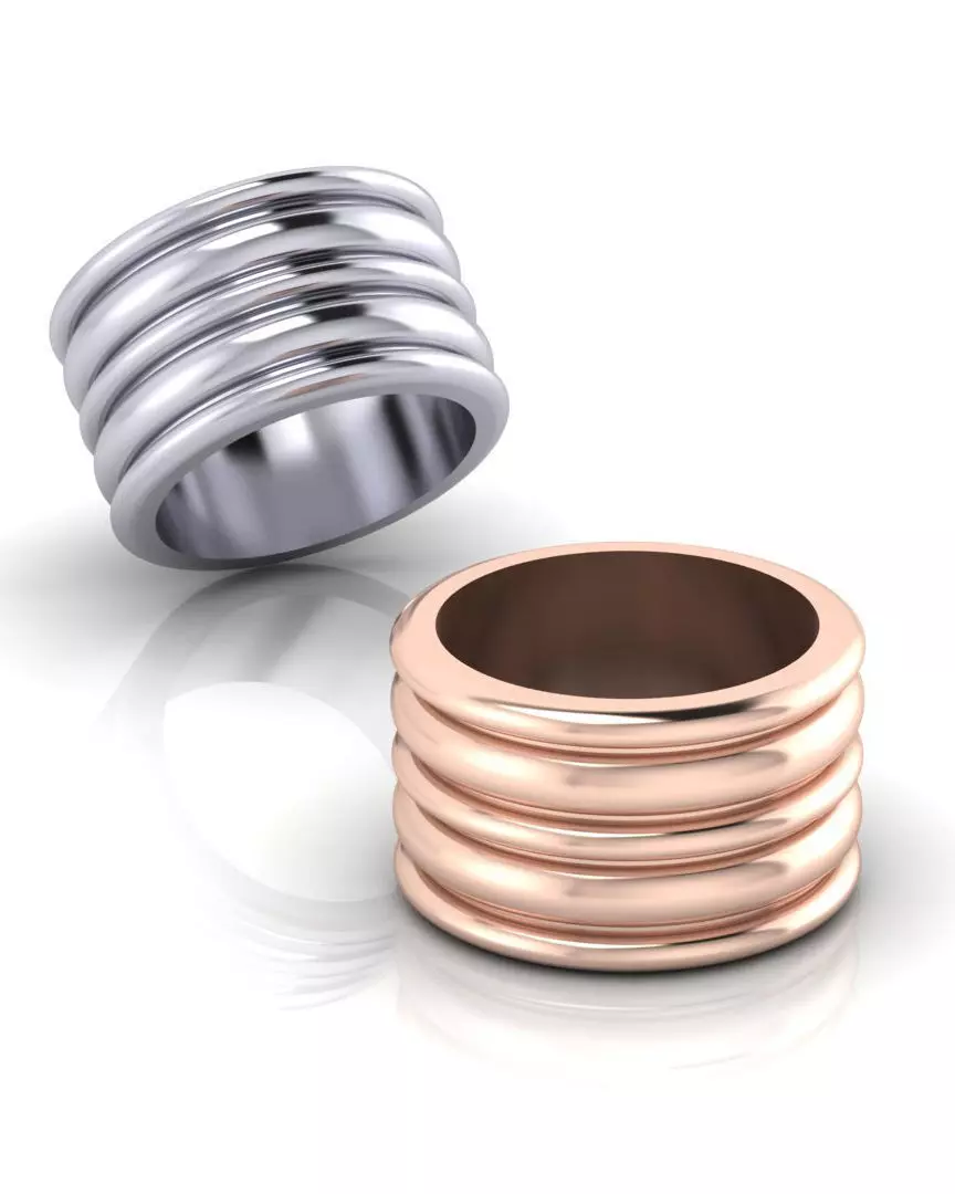 free eternity gold ring Free 3D print model