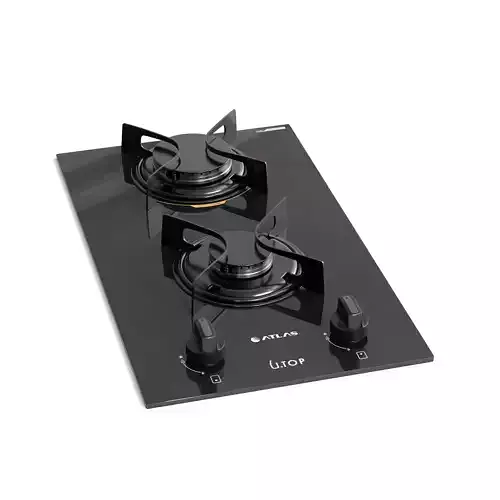 Cooktop Atlas Utop 2 Burners - Compact Kitchen Gas Hob