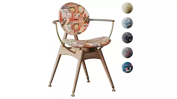 Overgaard and Dyrman Circle Dining Chair