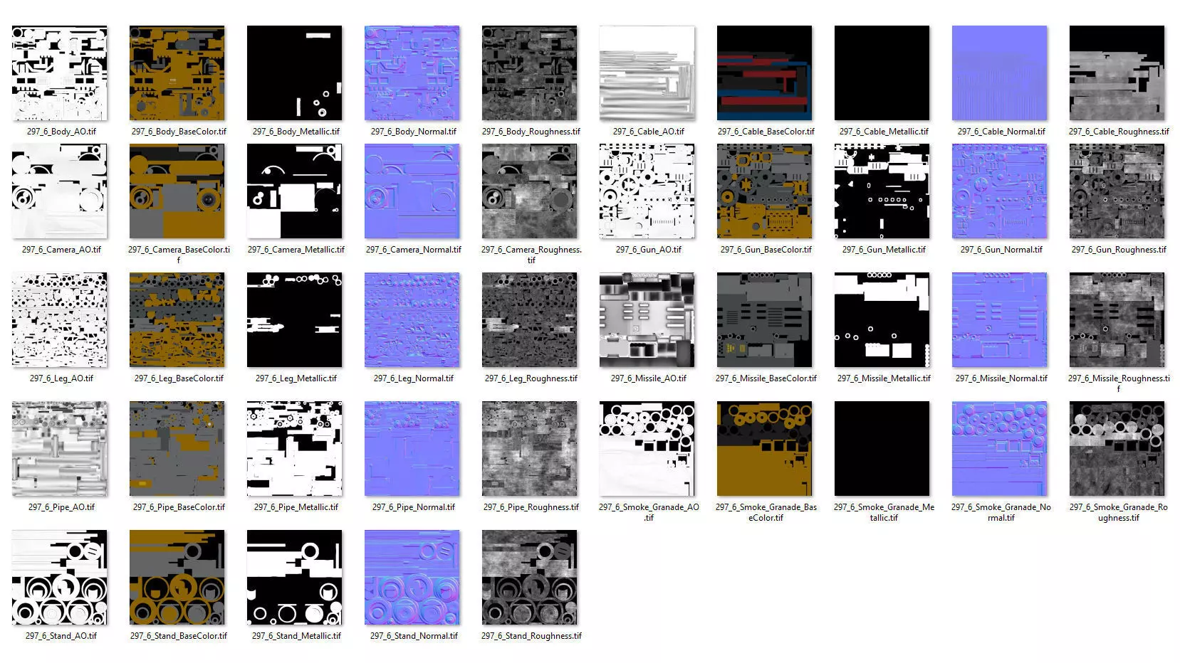Walking Turret Concept-1-Yellow 3D model_24