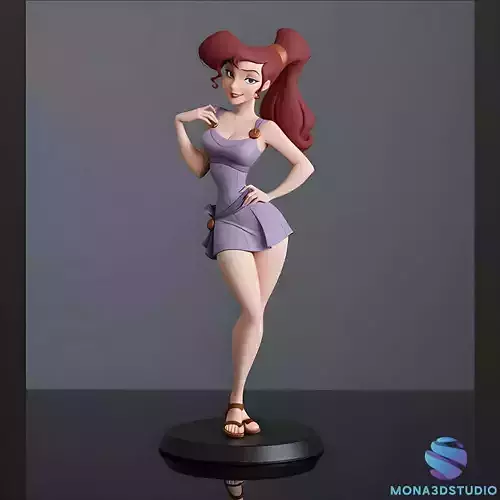 Megara from Hercules - Multi-Part 3D Printable Model