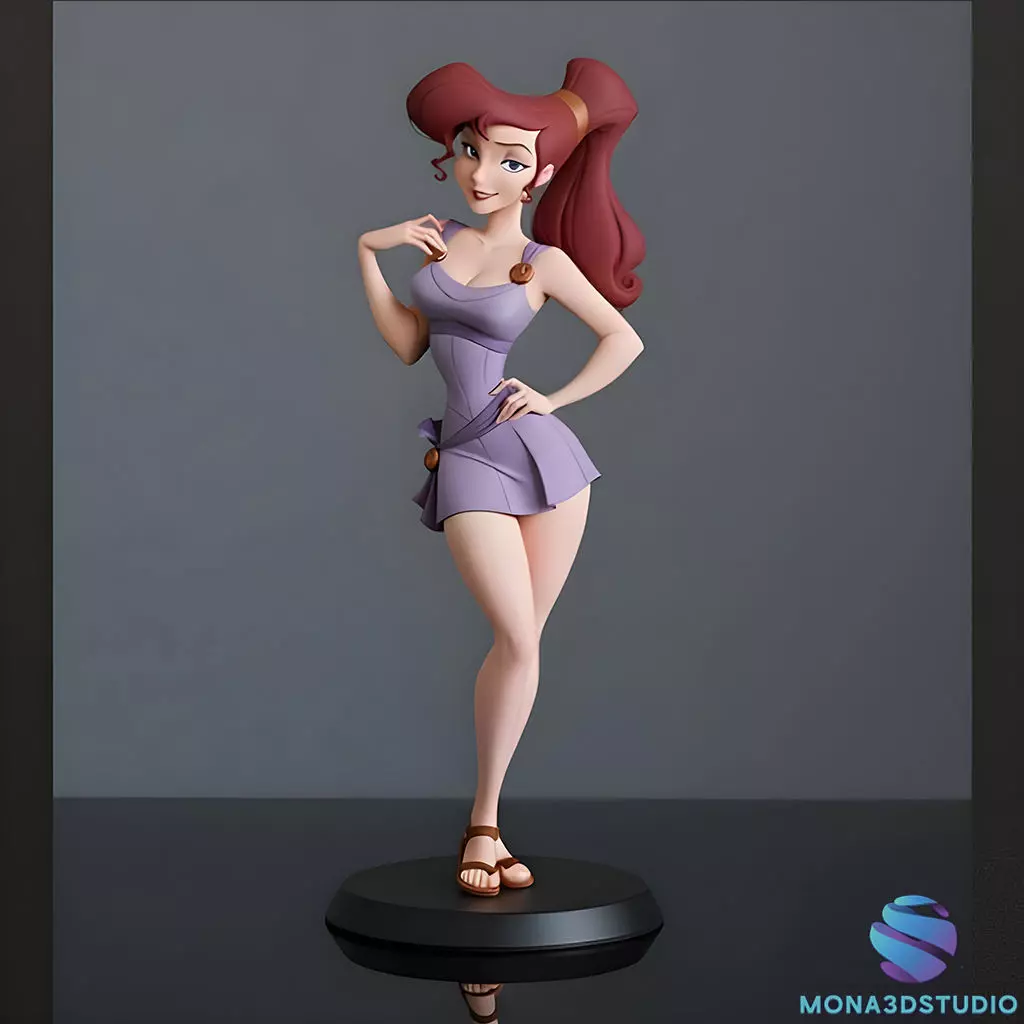 Megara from Hercules - Multi-Part 3D Printable Model 3D print model