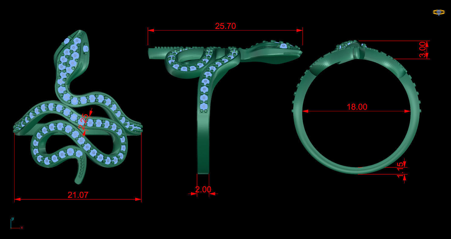 Ring 44 3D print model_5