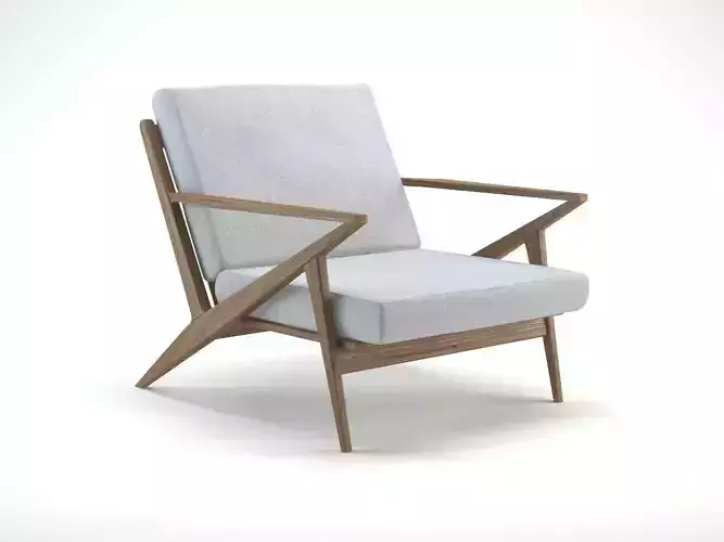 Mid Century Z Lounge Chair