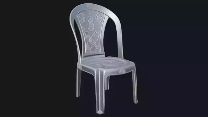 Plastic chair 3d model