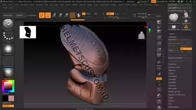 MASK PREDATOR GUARDIAN TEMPLE