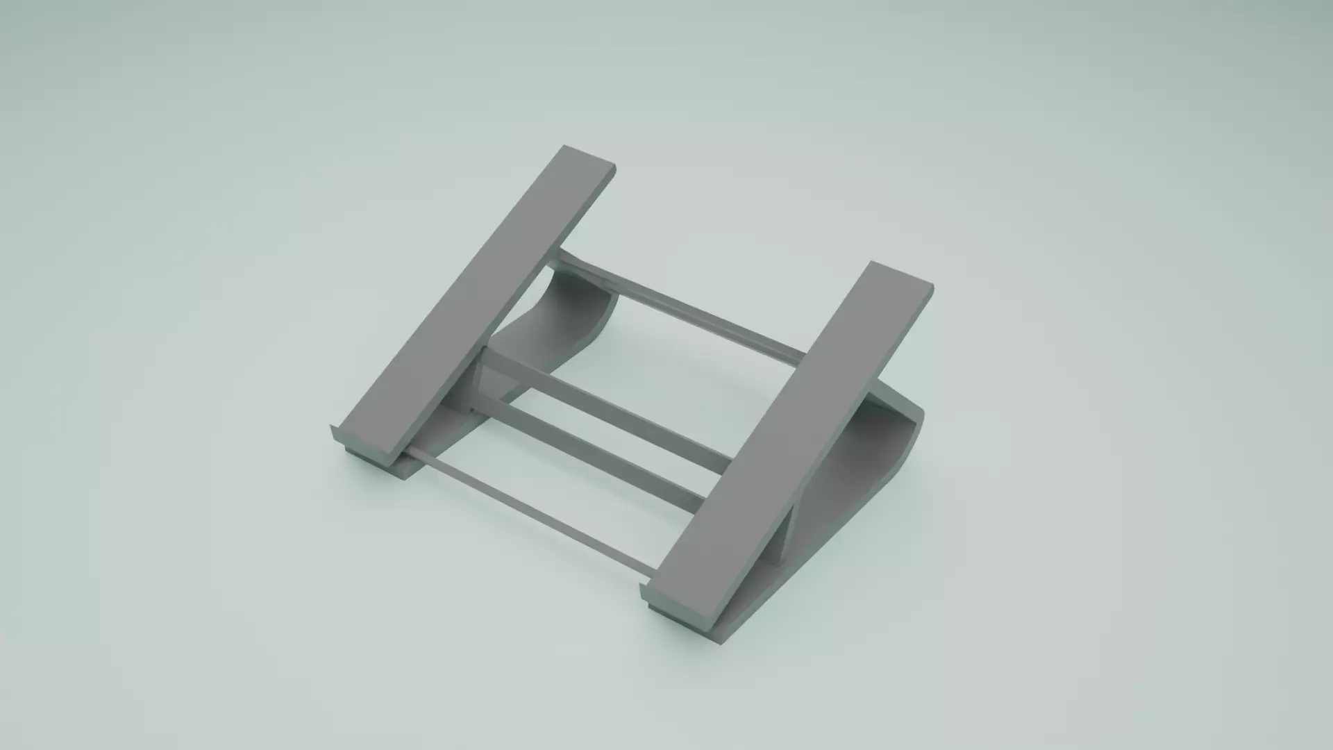 Laptop stand 3D print model_3