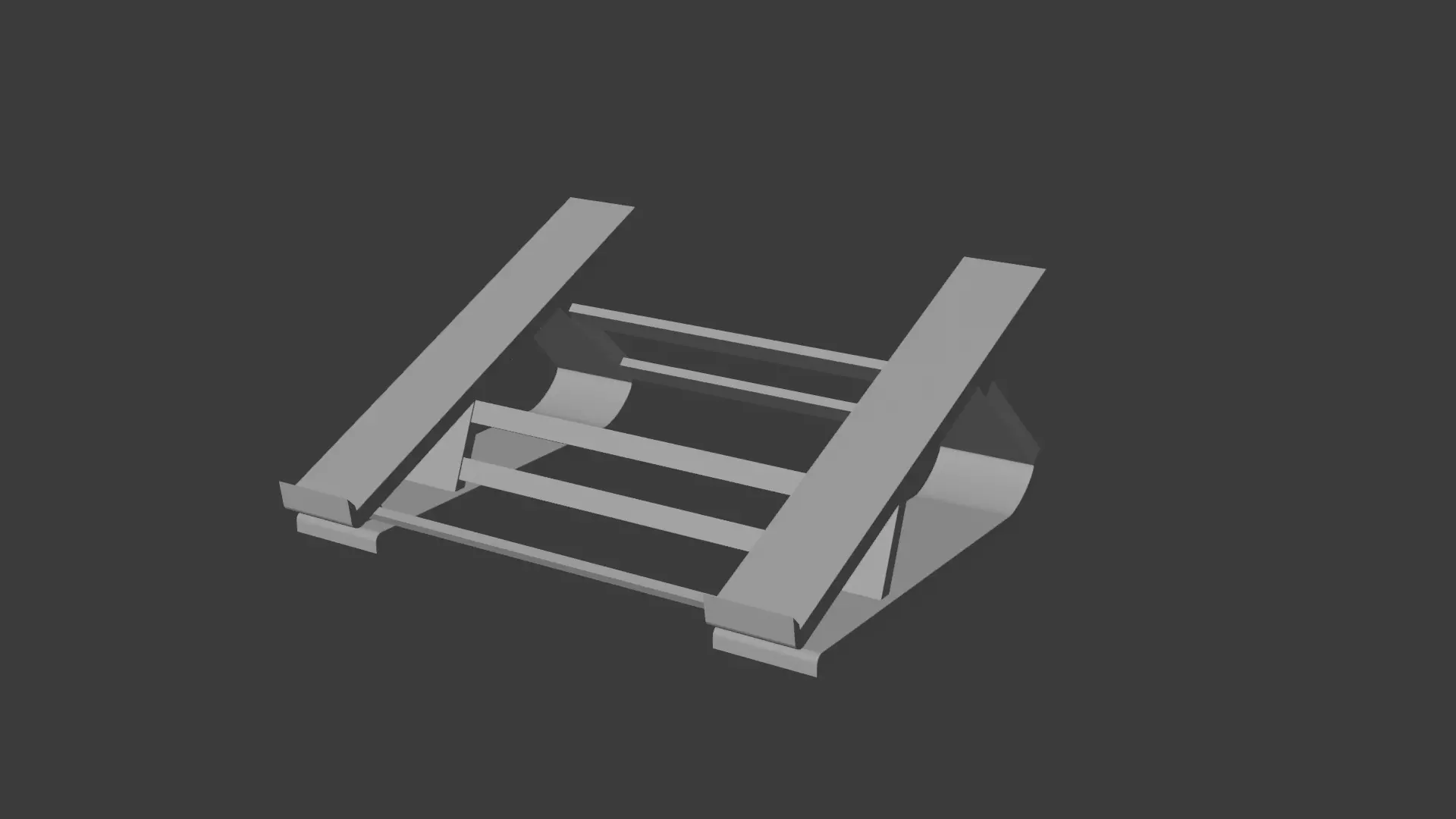 Laptop stand 3D print model_9