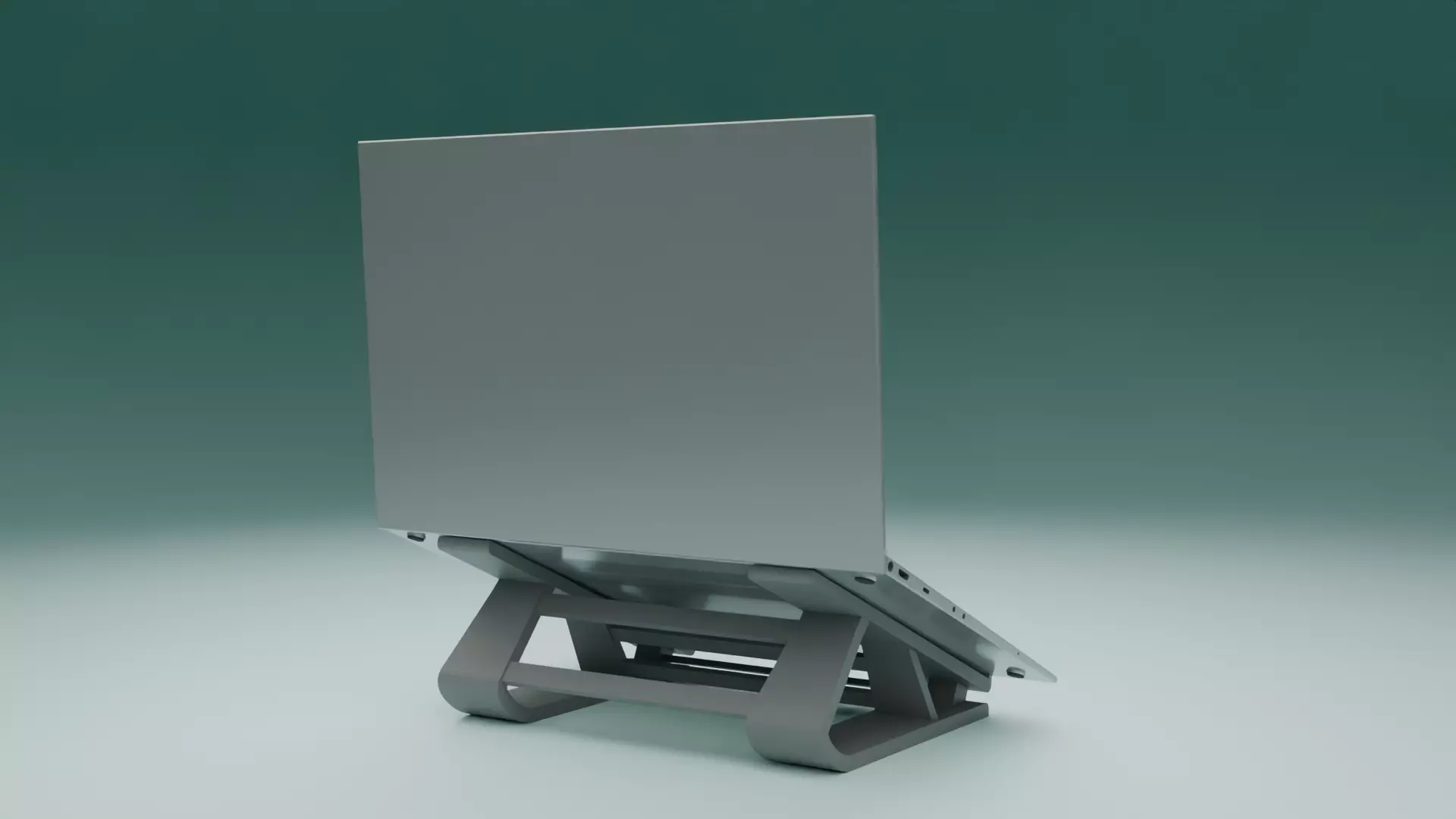 Laptop stand 3D print model_6