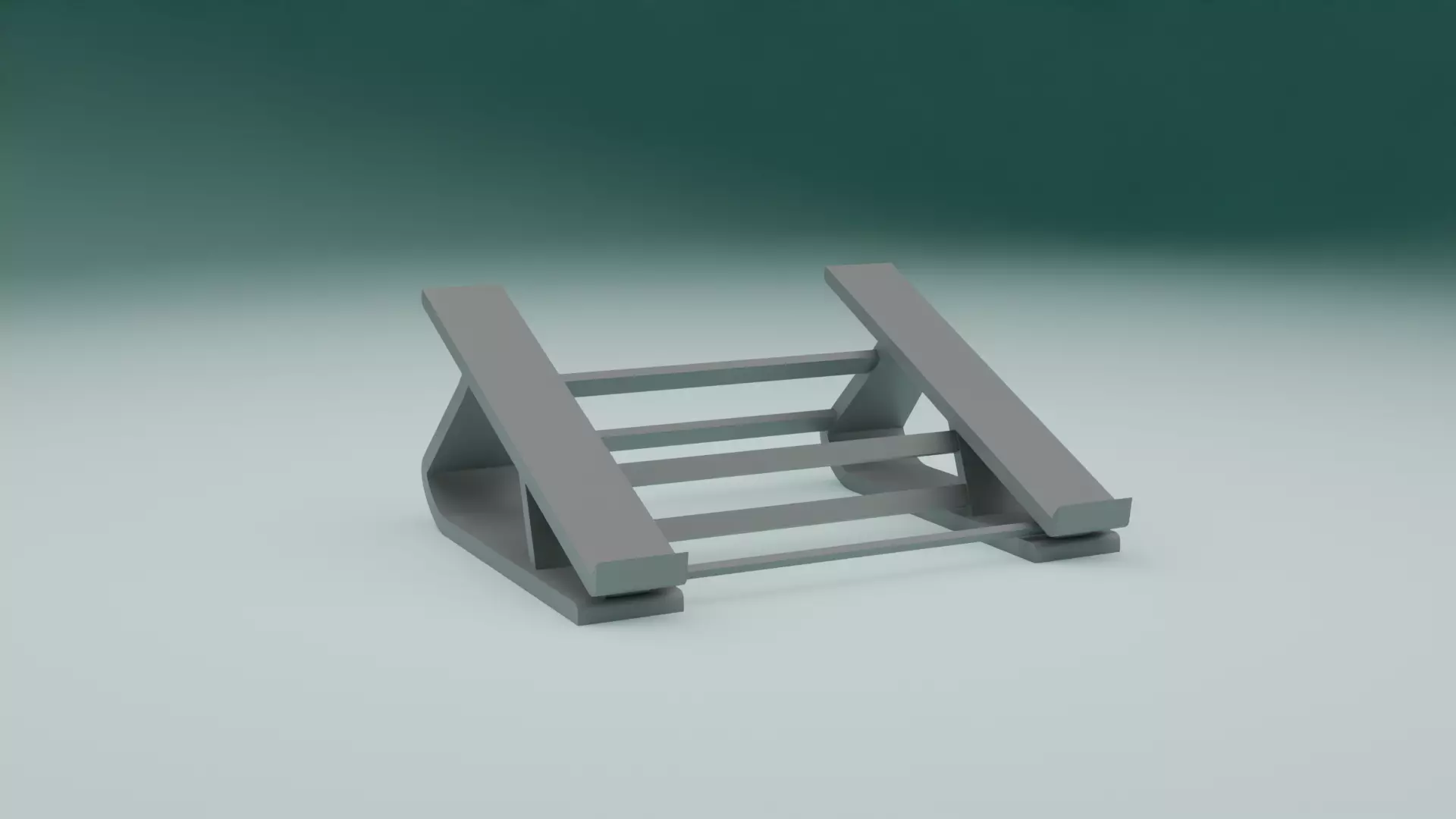 Laptop stand 3D print model_0
