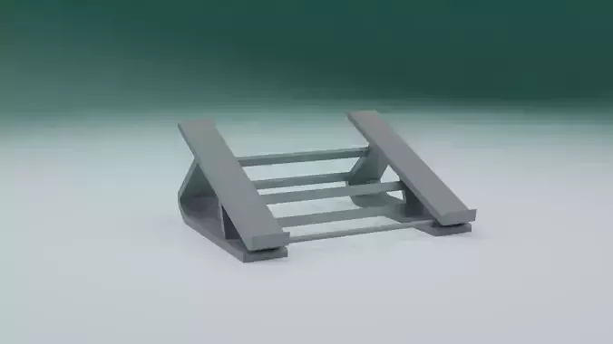 Laptop stand 3D print model