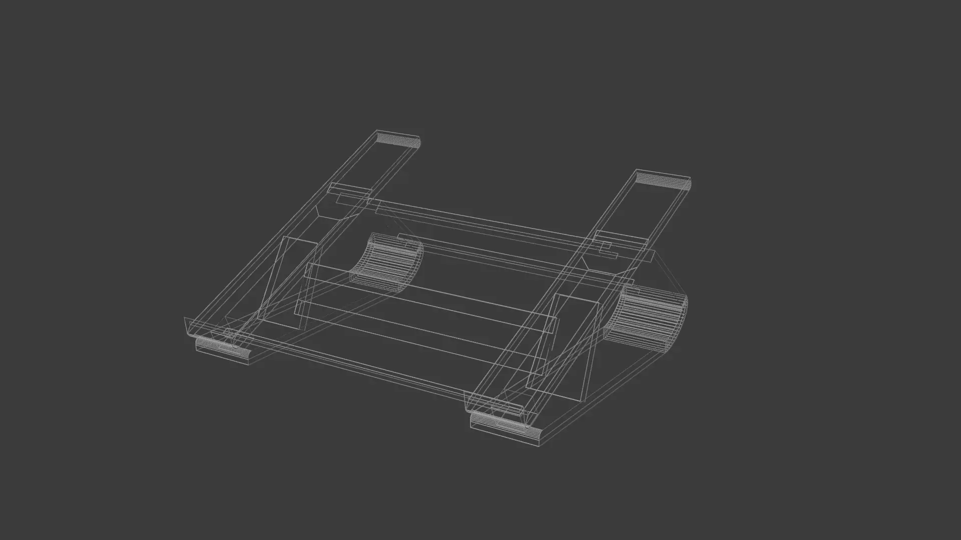 Laptop stand 3D print model_8