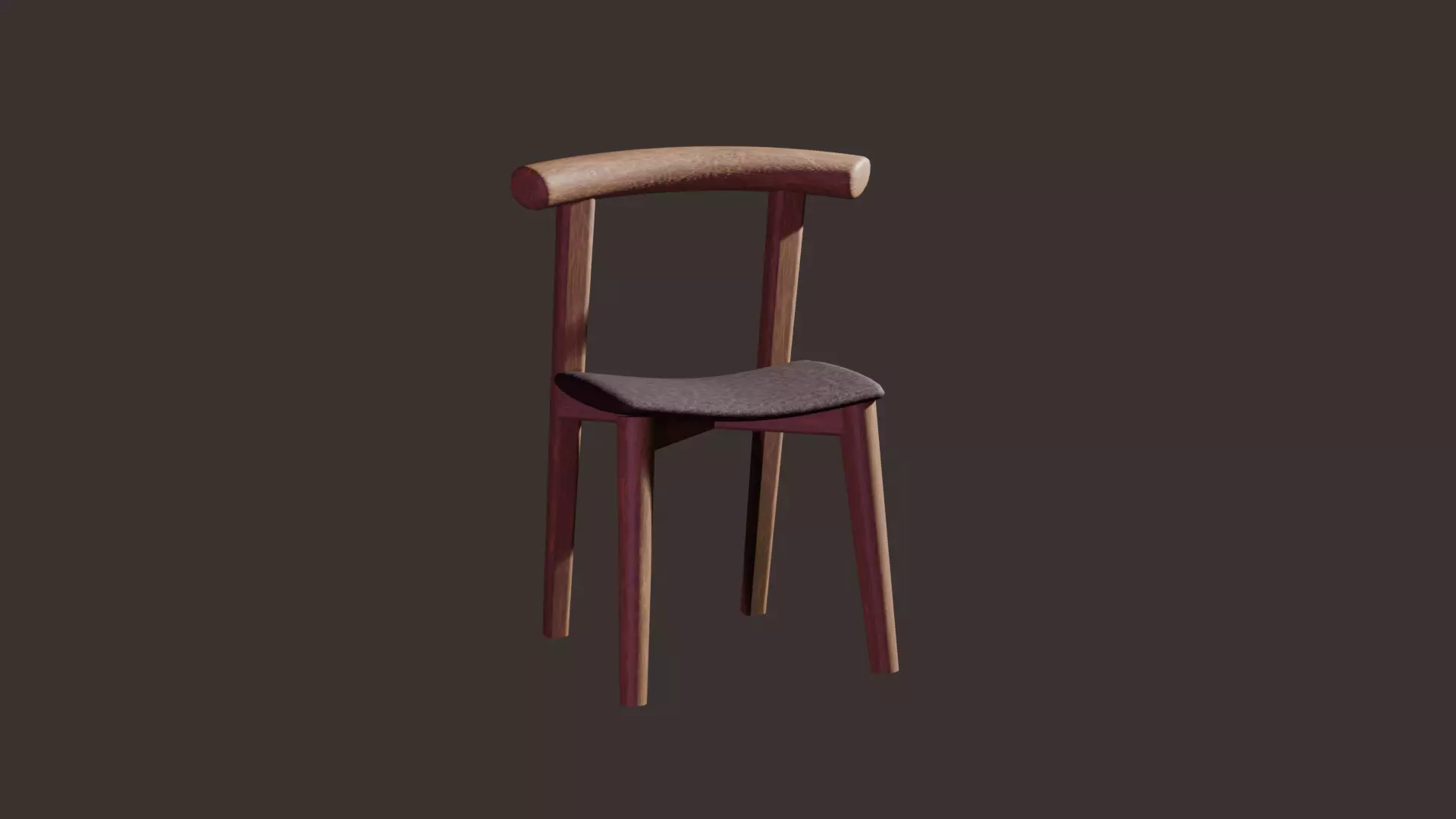 Chair Low-poly 3D model_0