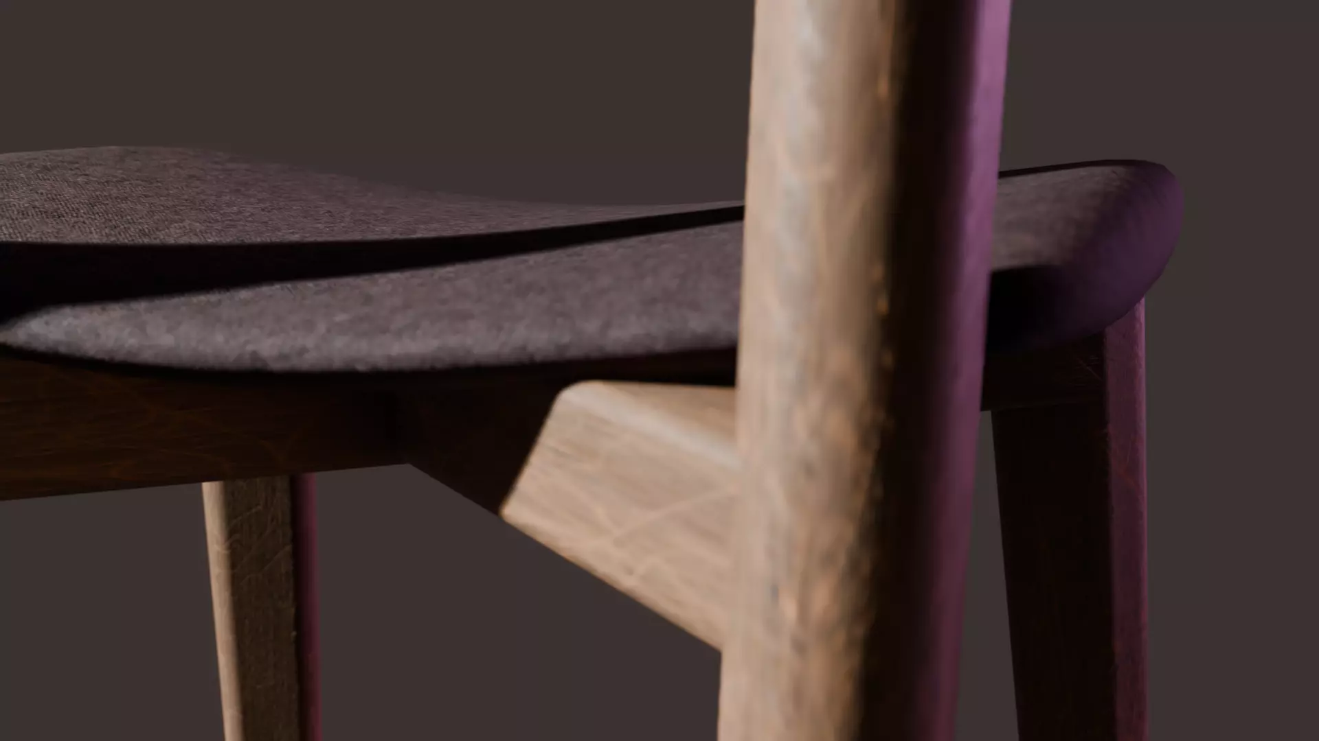 Chair Low-poly 3D model_1