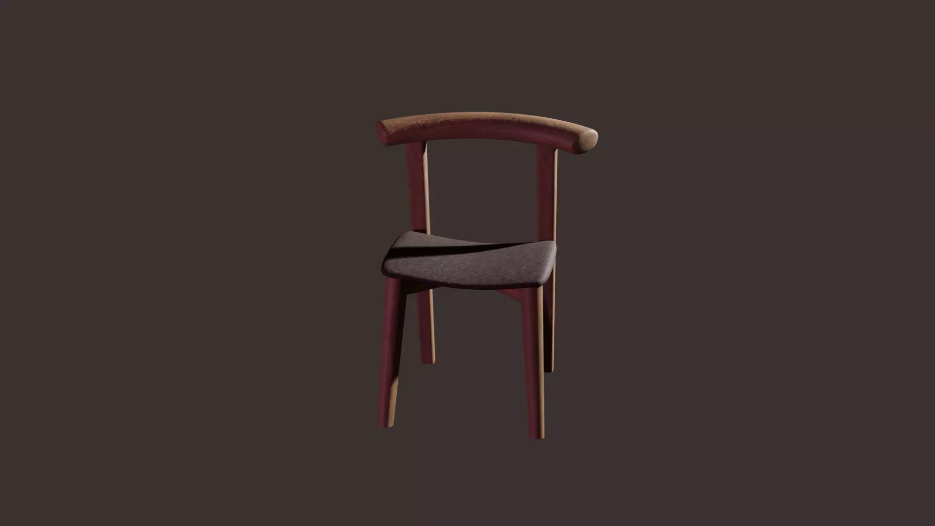 Chair Low-poly 3D model_4