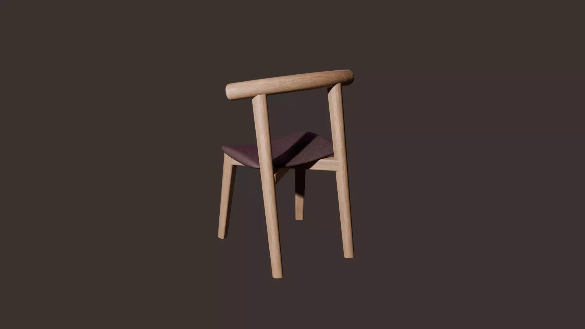 Chair Low-poly 3D model_3