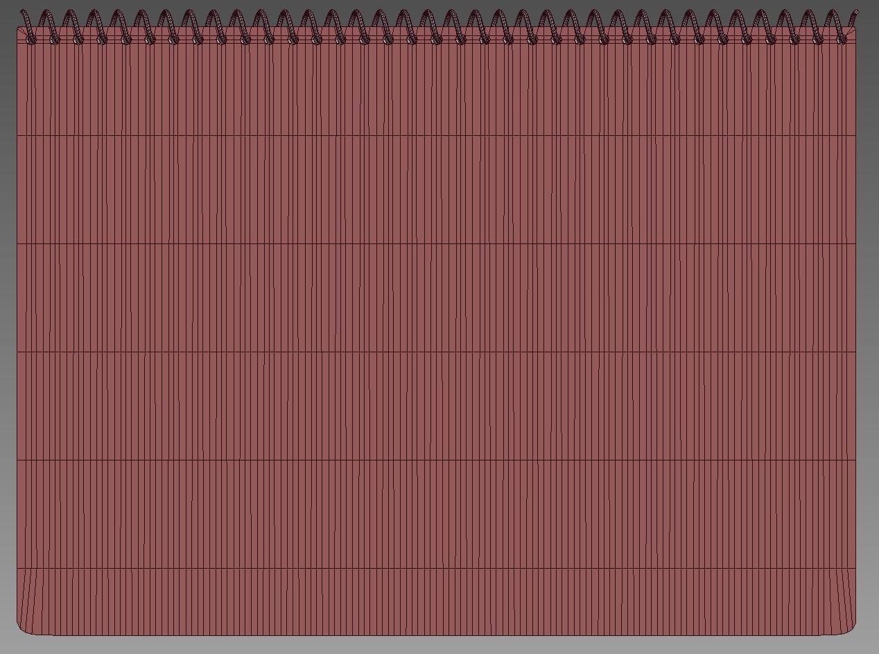 Spiral Notebook 3D model_6