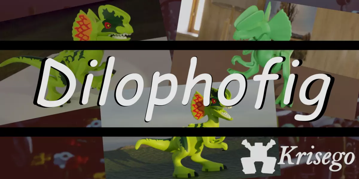 LEGO Dilophofig Free 3D model_0