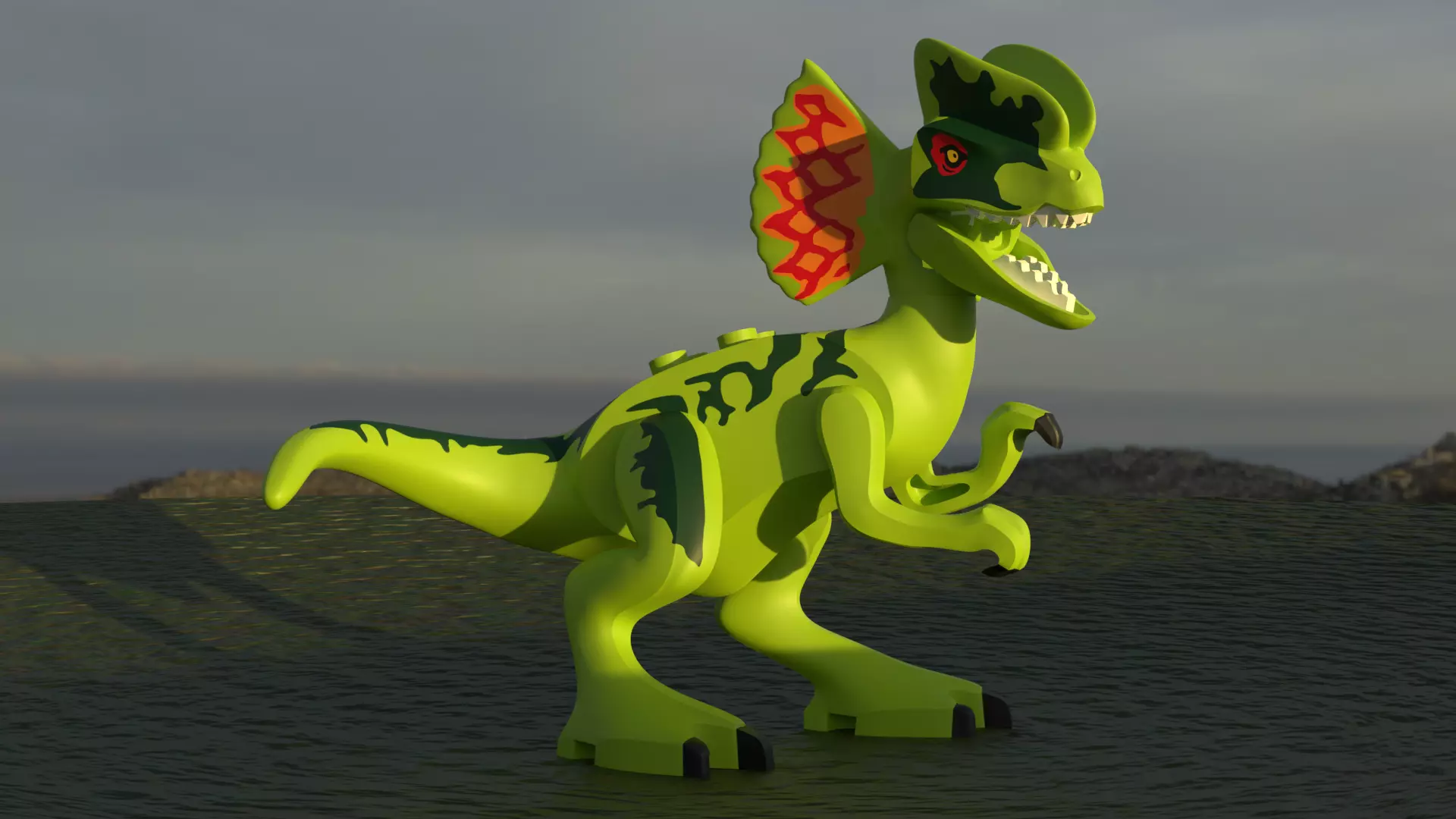 LEGO Dilophofig Free 3D model_3