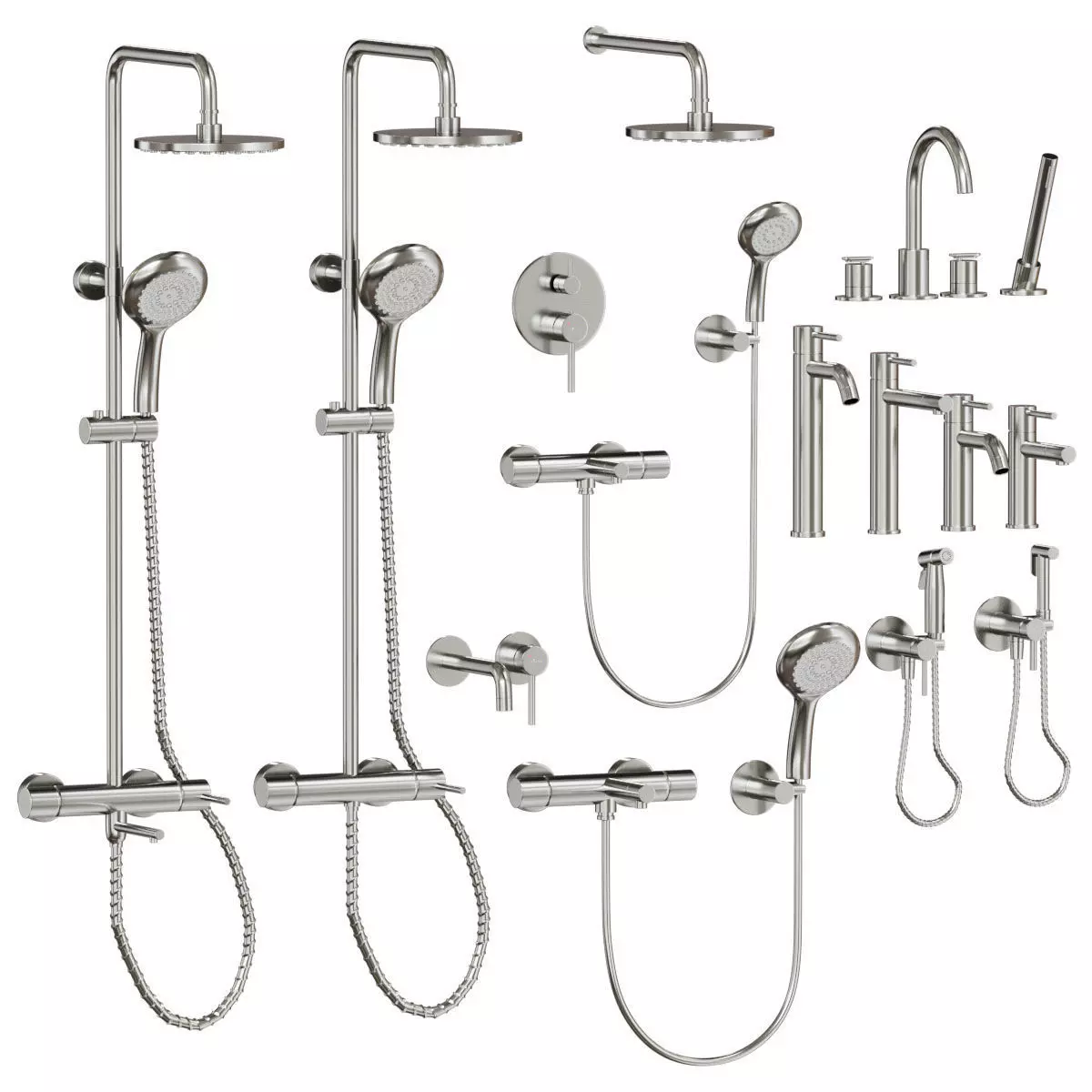 Cezares Relax faucet set 3D model_3