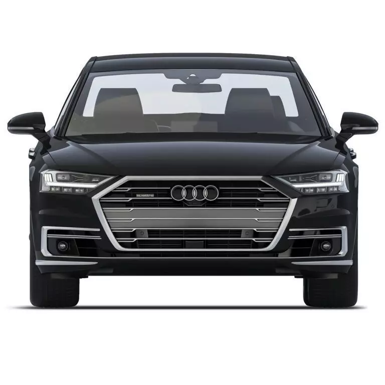 Audi A8 Luxury Sedan Black 3D Model Low-poly 3D model_3
