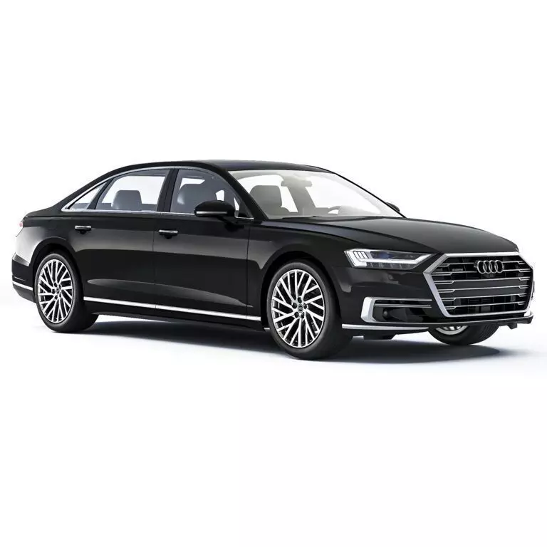 Audi A8 Luxury Sedan Black 3D Model Low-poly 3D model_4