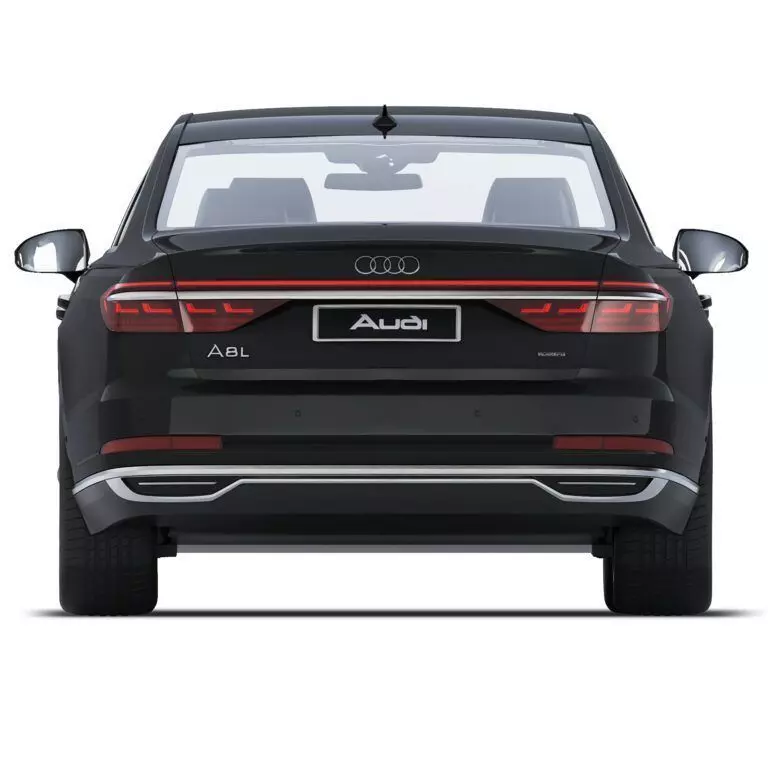 Audi A8 Luxury Sedan Black 3D Model Low-poly 3D model_7