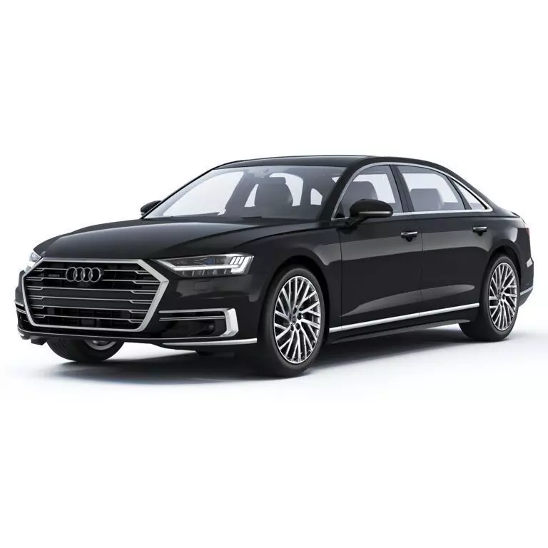 Audi A8 Luxury Sedan Black 3D Model Low-poly 3D model_1