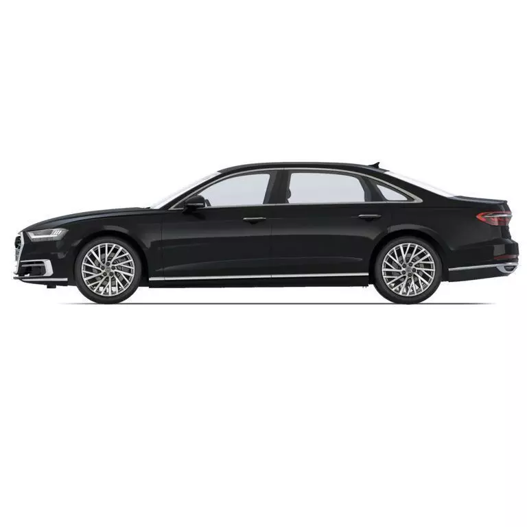 Audi A8 Luxury Sedan Black 3D Model Low-poly 3D model_10