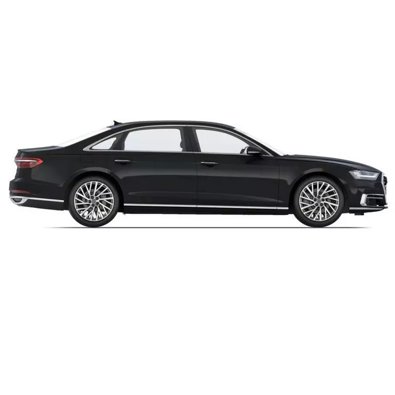 Audi A8 Luxury Sedan Black 3D Model Low-poly 3D model_5