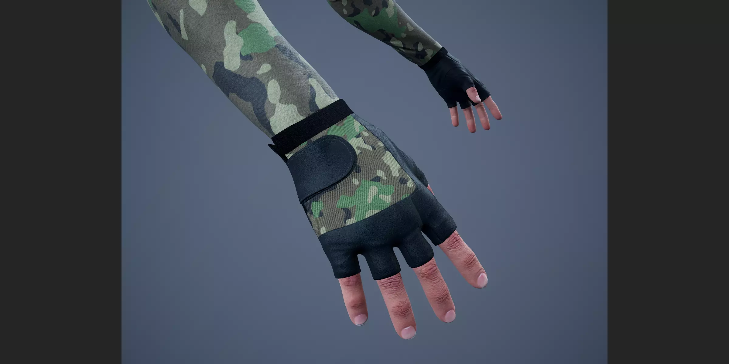 FPS First Person Arms 01 Rigged Free 3D model_2