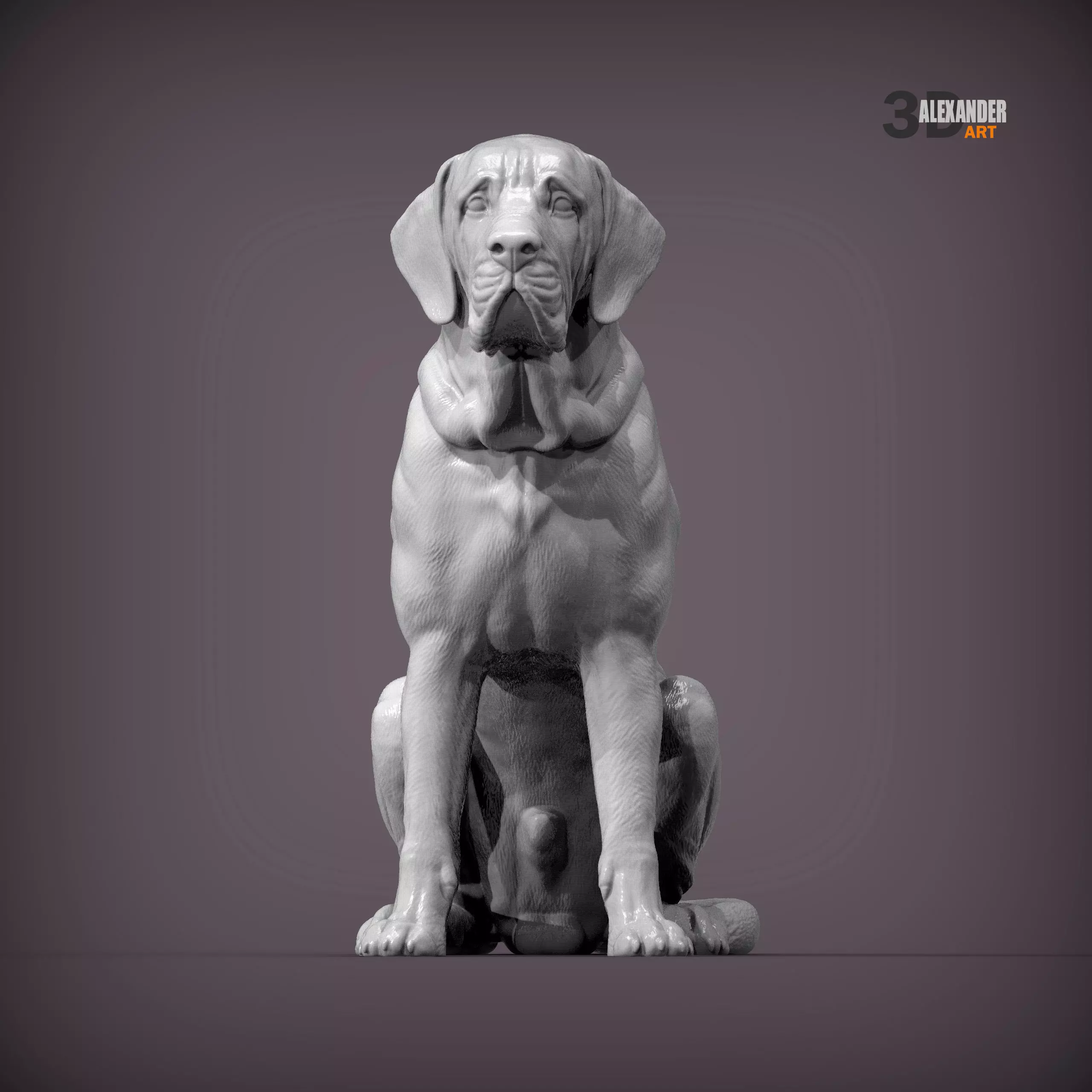 Fila Brasileiro Sits 3D print model_2
