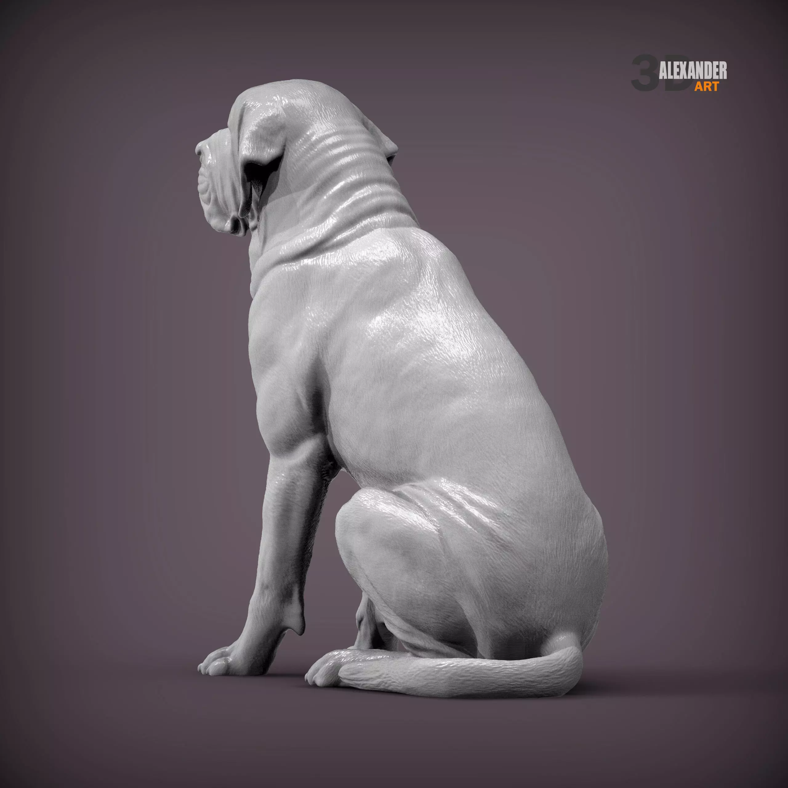 Fila Brasileiro Sits 3D print model_5