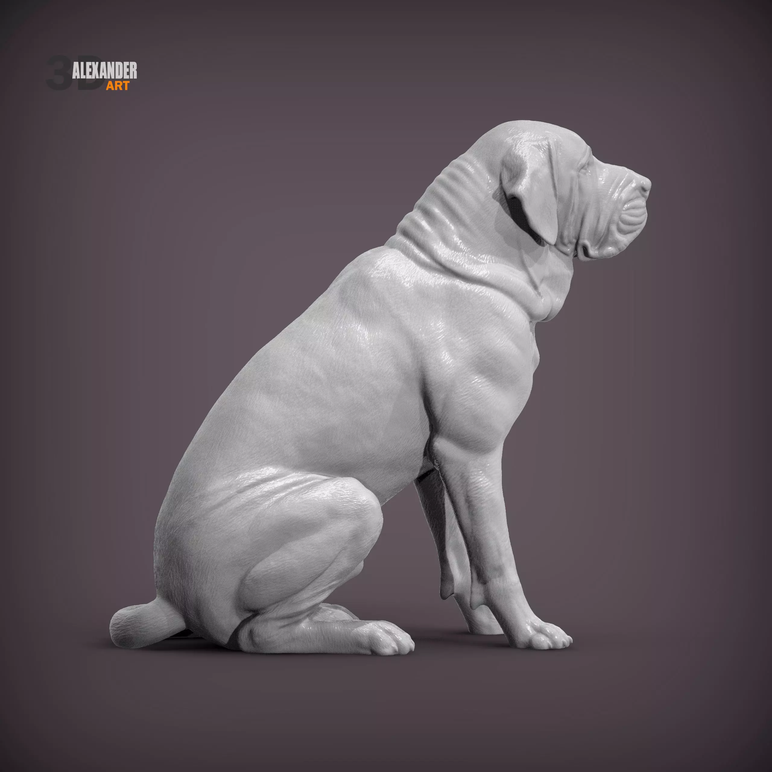 Fila Brasileiro Sits 3D print model_4