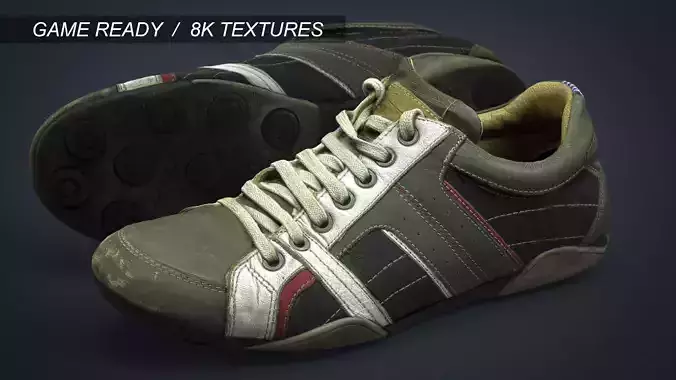 Sneakers spartacus shoes Low-poly 3D model