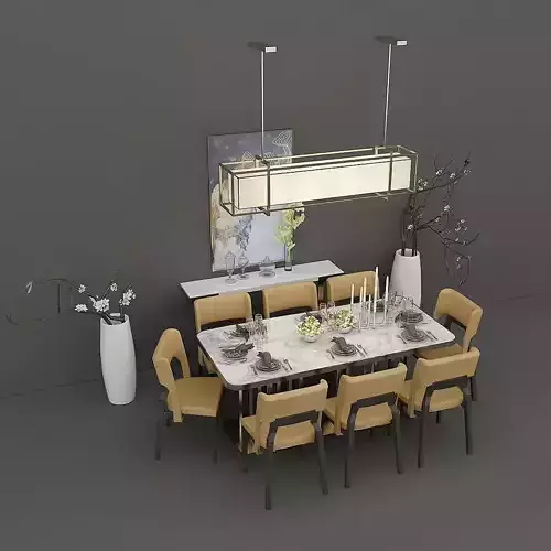 Dining Furniture Set with Tableware
