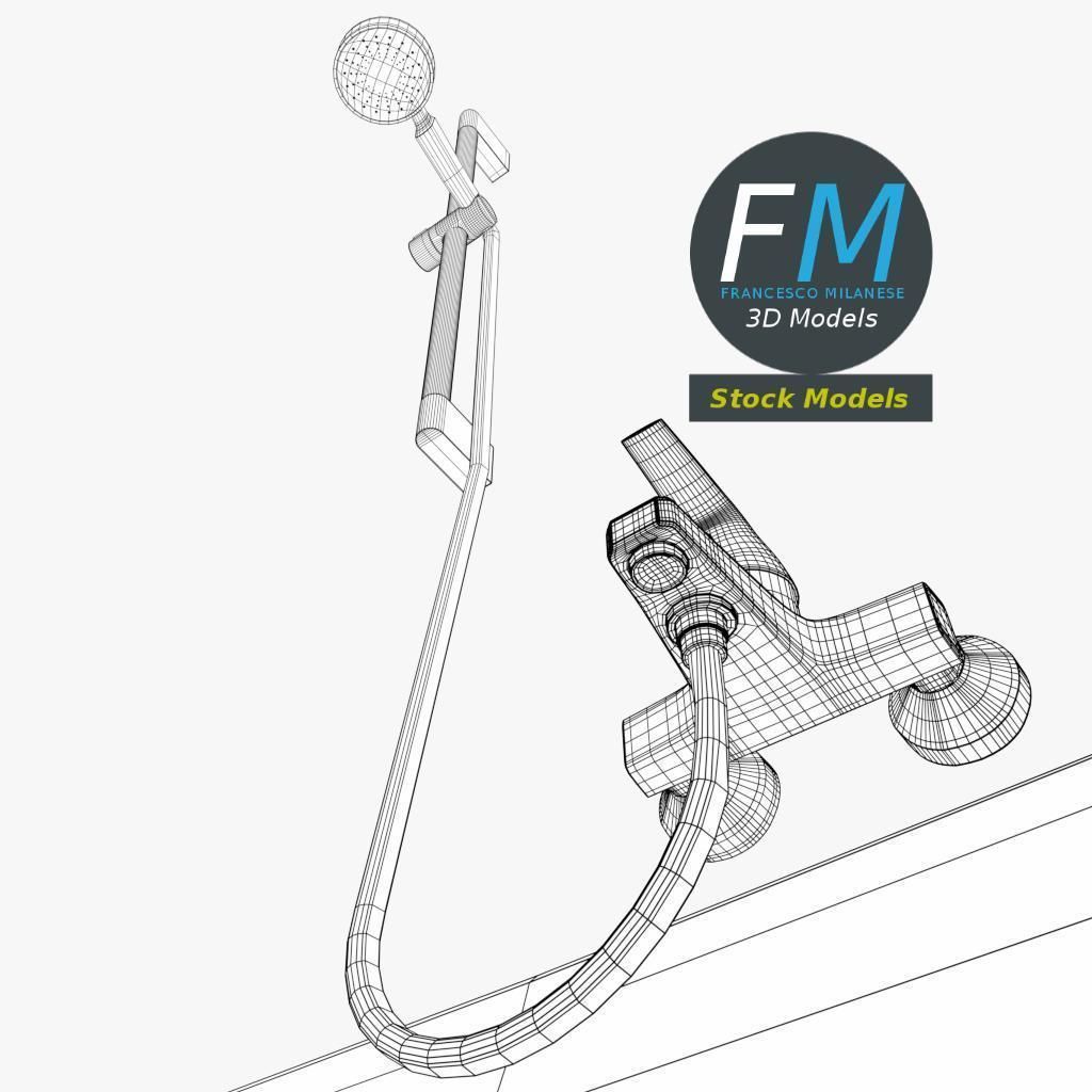 Bathtub 1 3D model_8