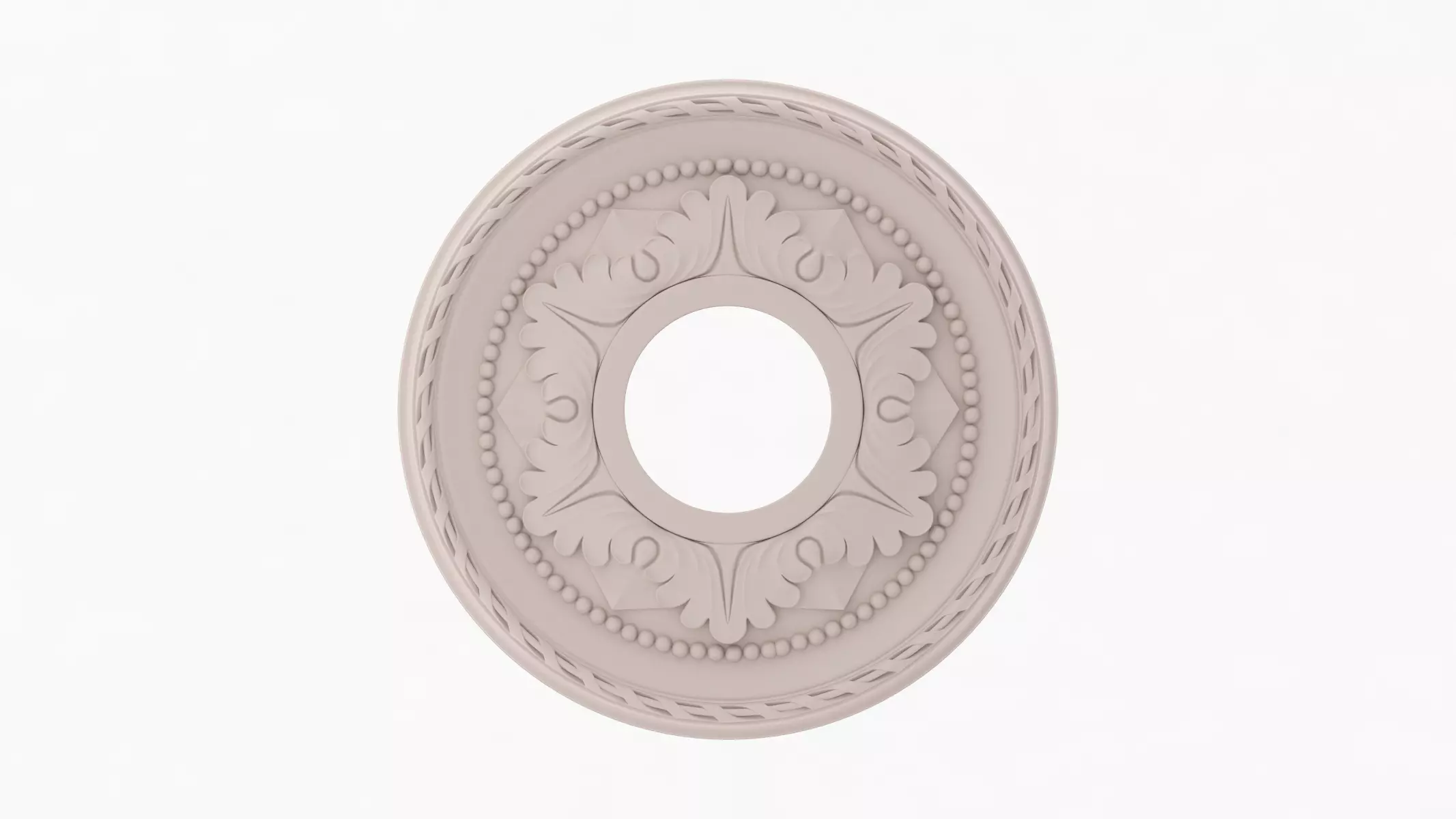 Classic Ceiling Medallion 05 Free 3D model_1