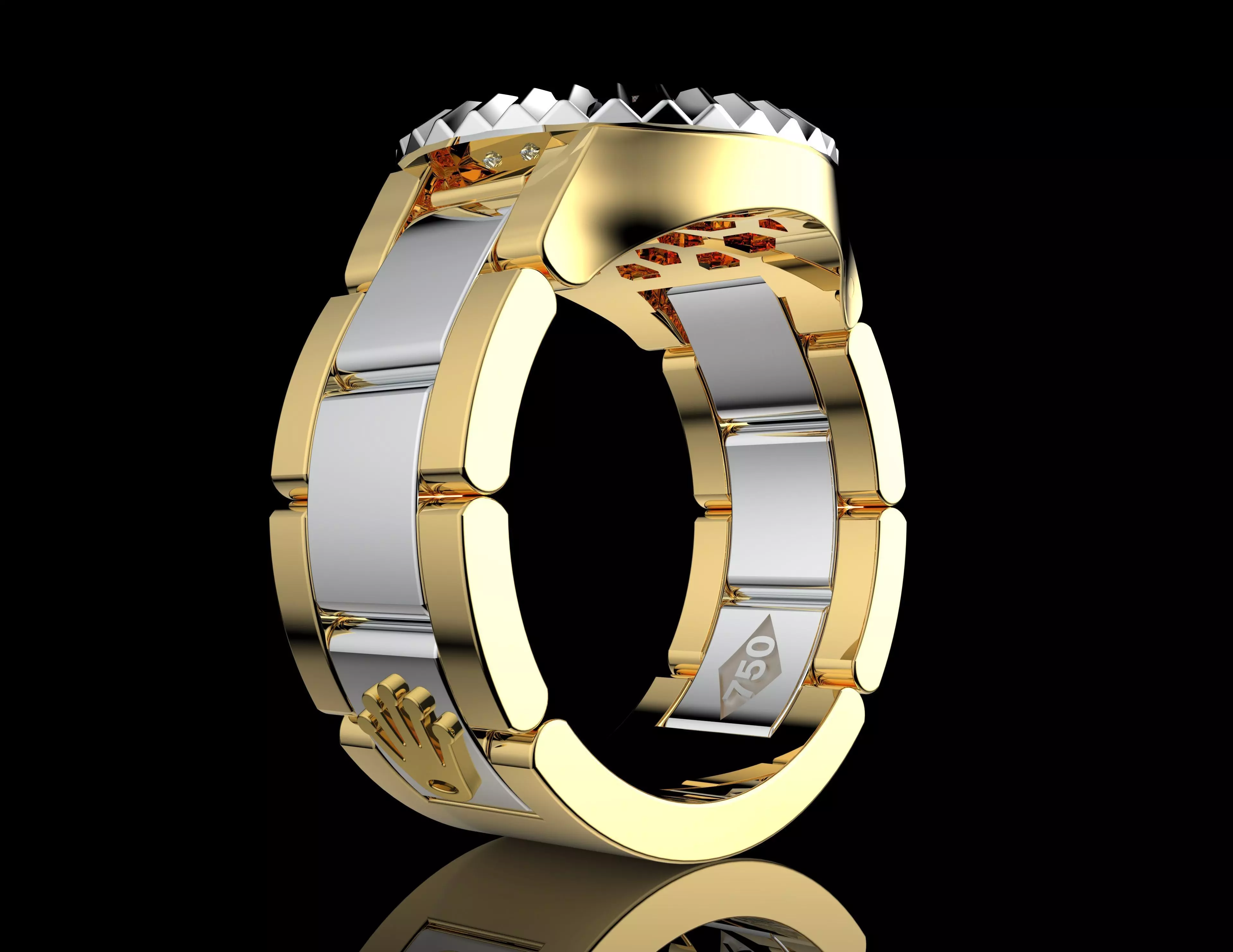 Gold N1538 3D print model_3