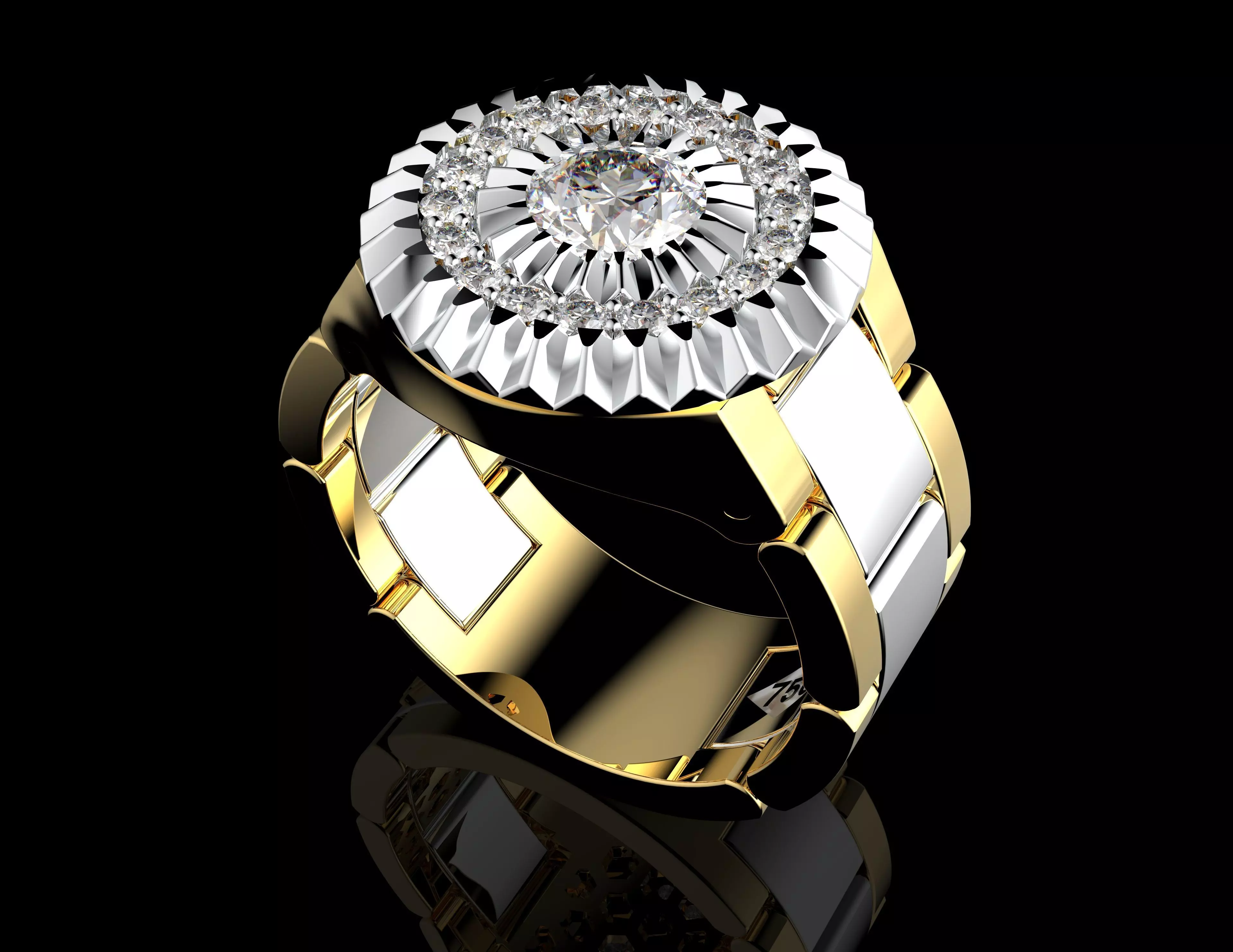 Gold N1538 3D print model_4