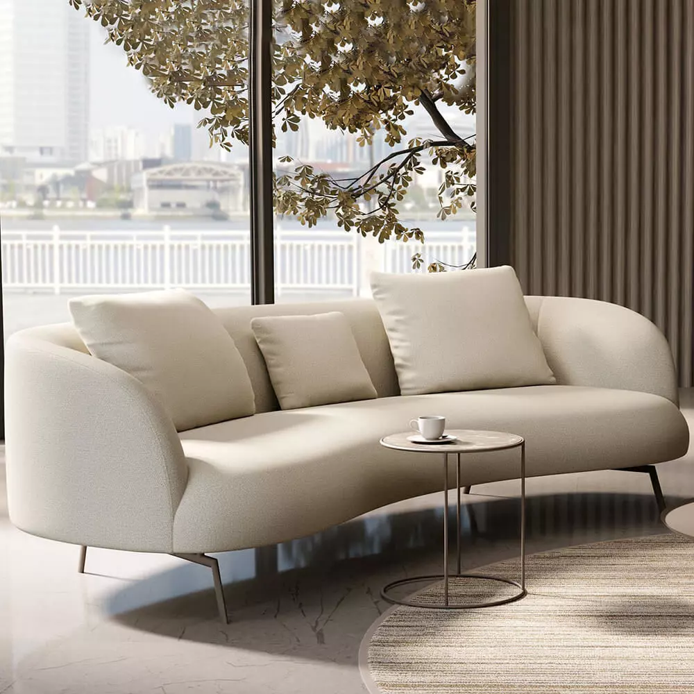 modern sofa collection Low-poly 3D model_10