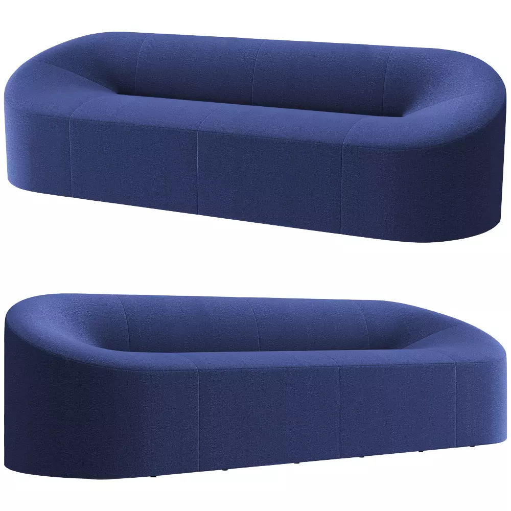 modern sofa collection Low-poly 3D model_13