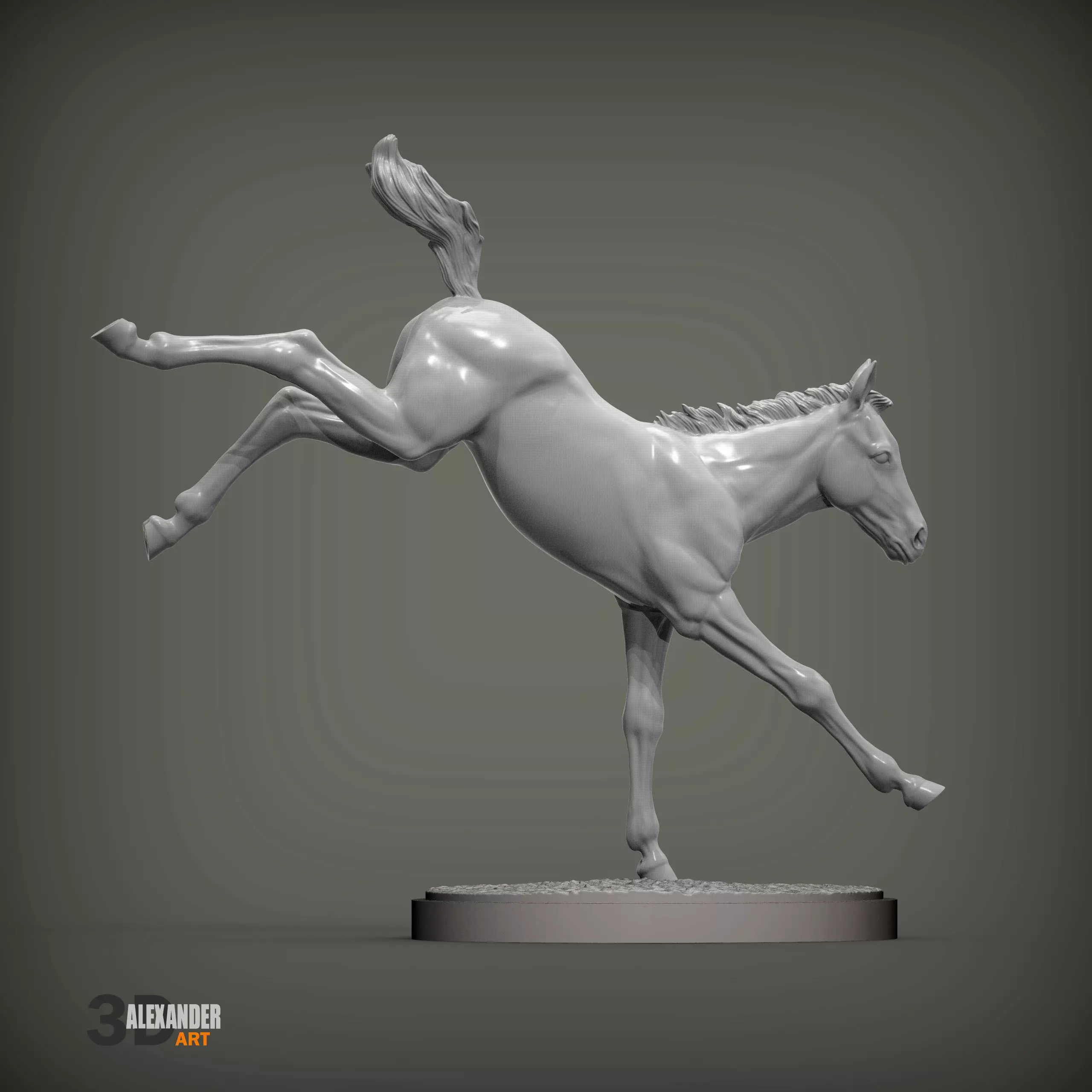 Foal Kicks 3D print model_4