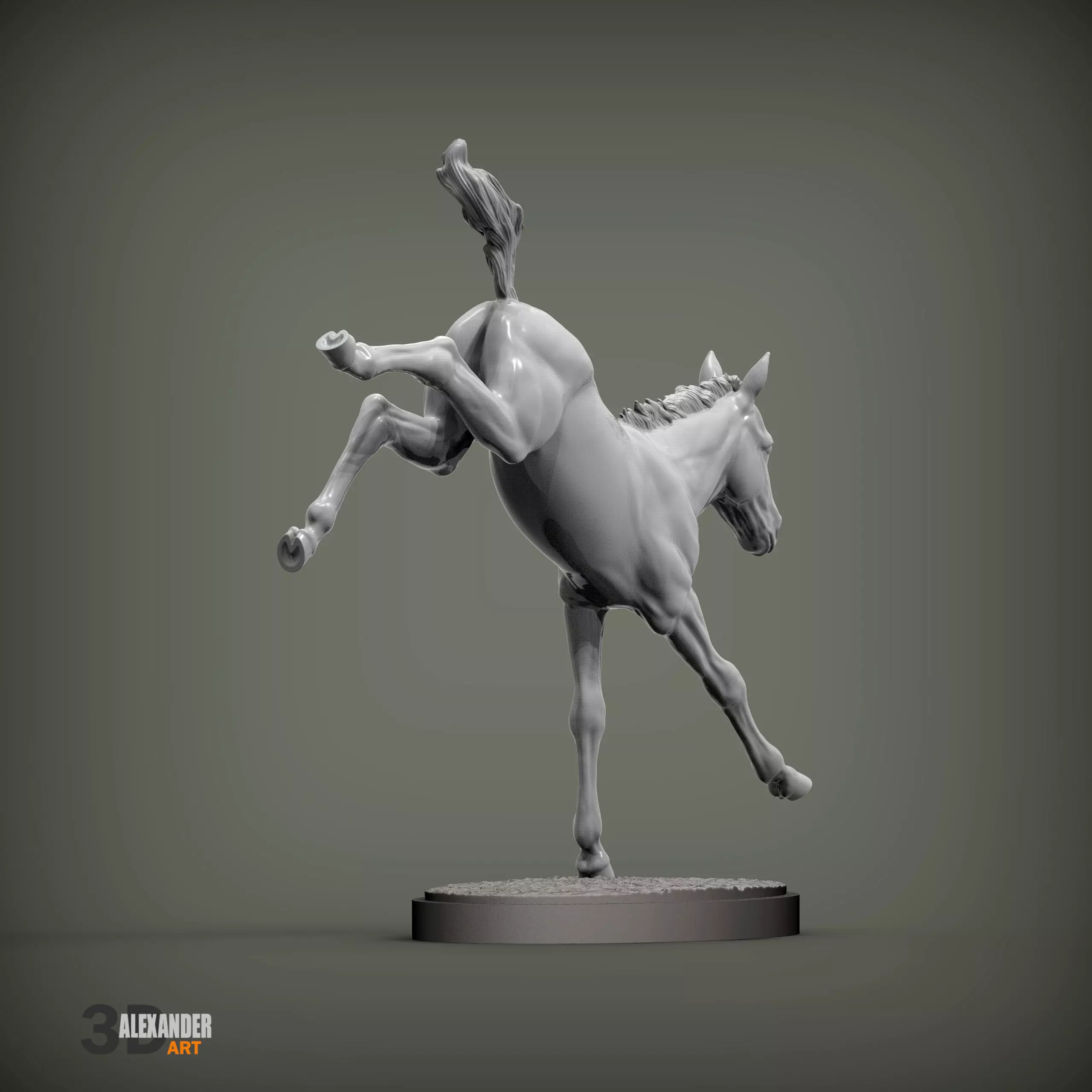 Foal Kicks 3D print model_5