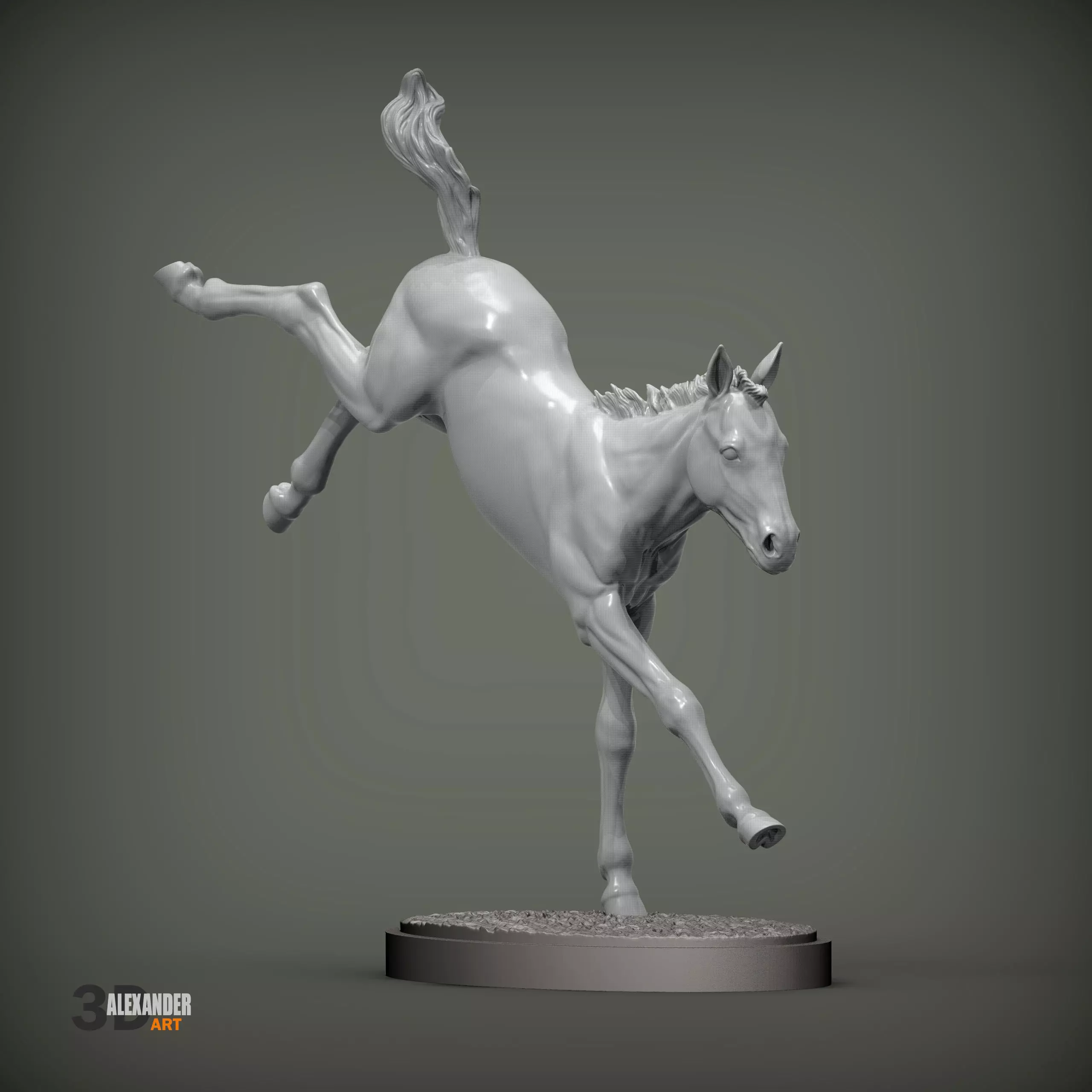 Foal Kicks 3D print model_2