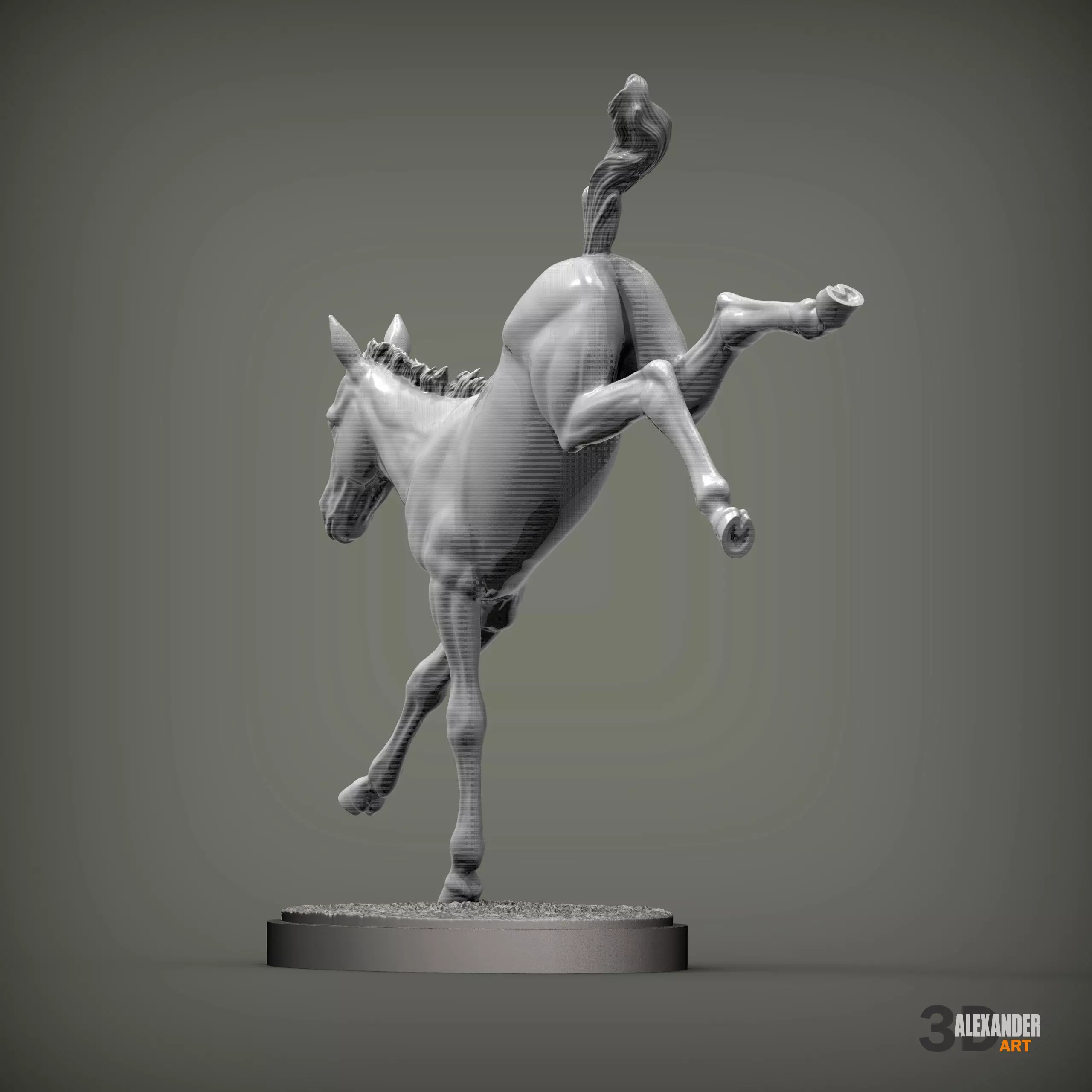 Foal Kicks 3D print model_3