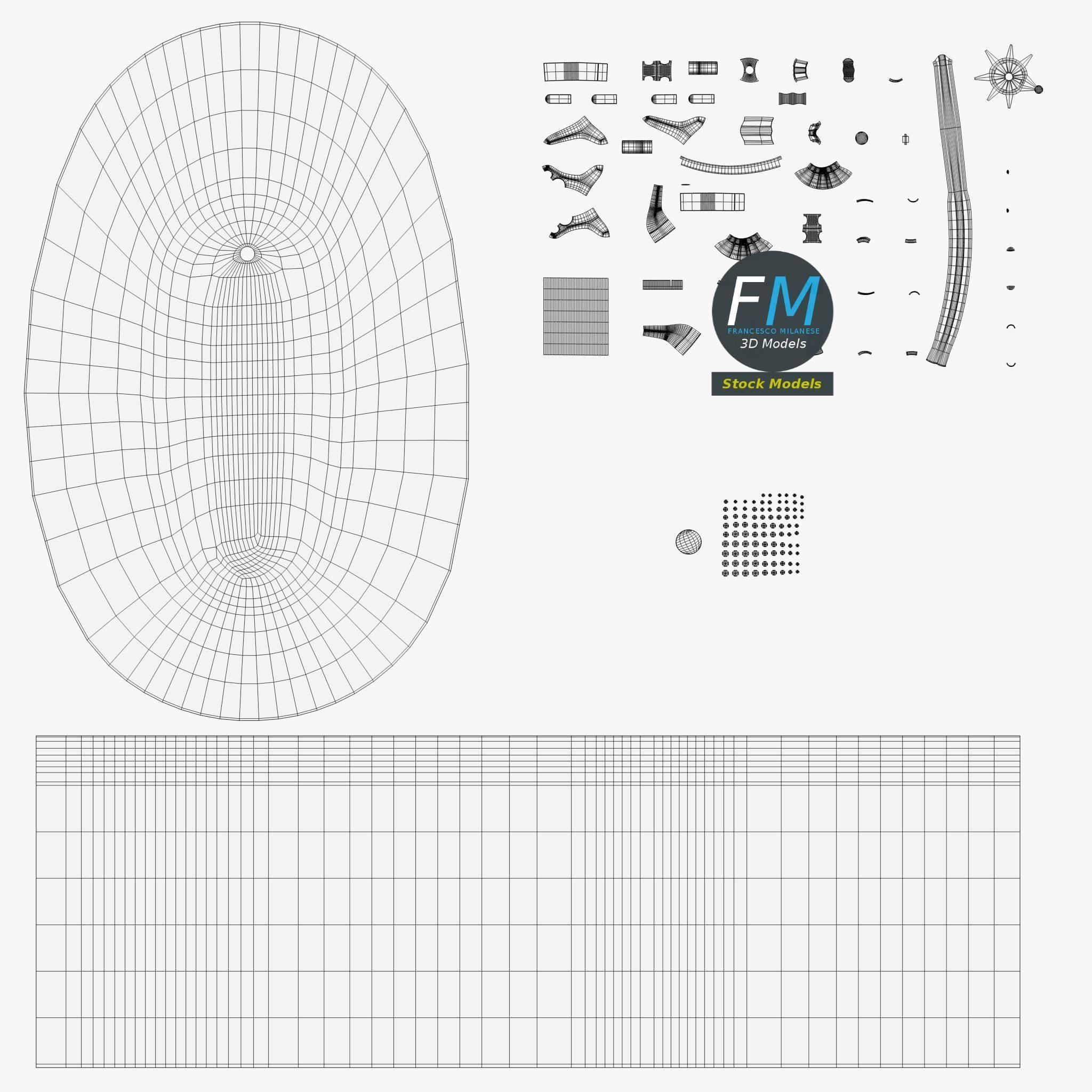 Bathtub 2 3D model_11
